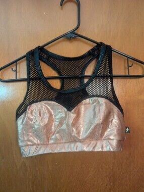 Rose Gold Mesh Top